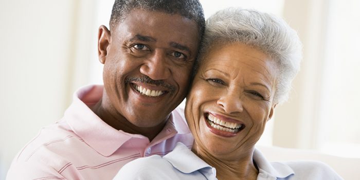 older couple with no tooth decay