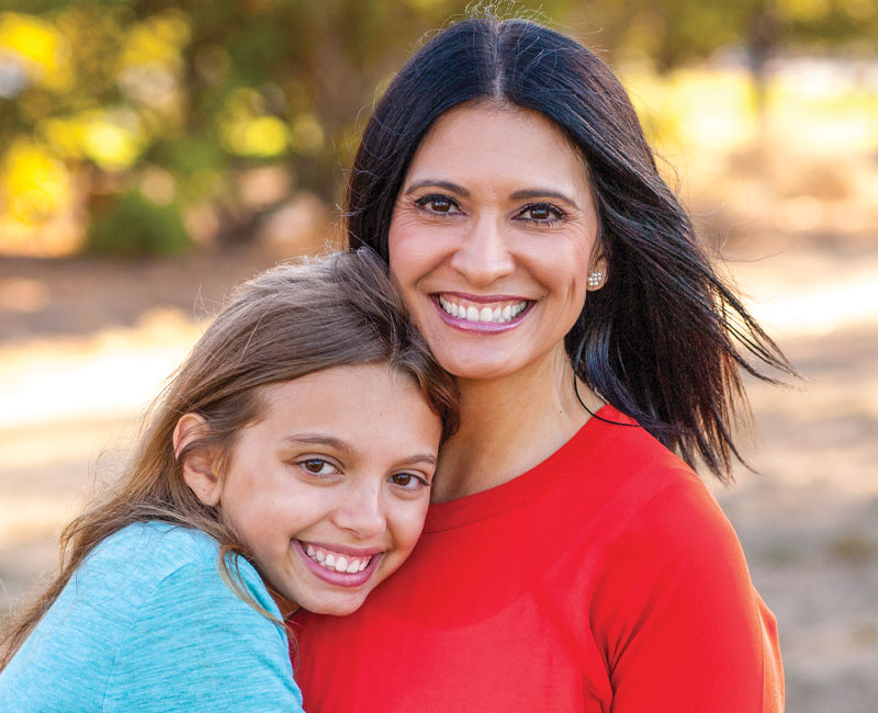 mother and daughter